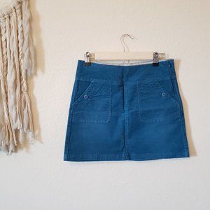 Prana Trista Blue corduroy Skirt